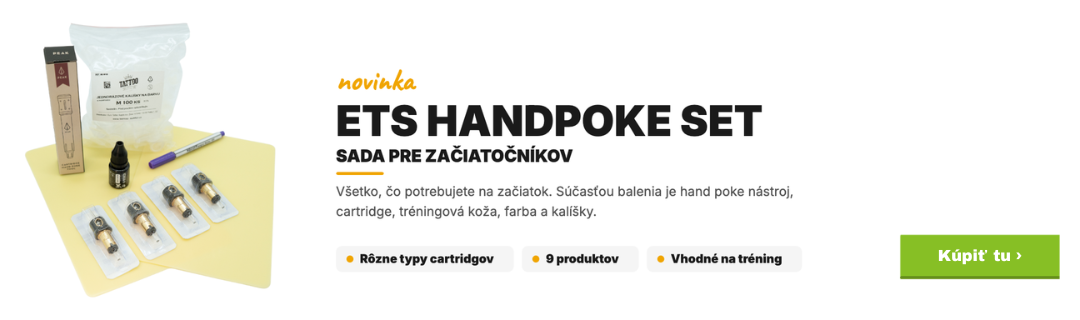 ETS - Začiatočn&iacute;cka sada pre handpoke